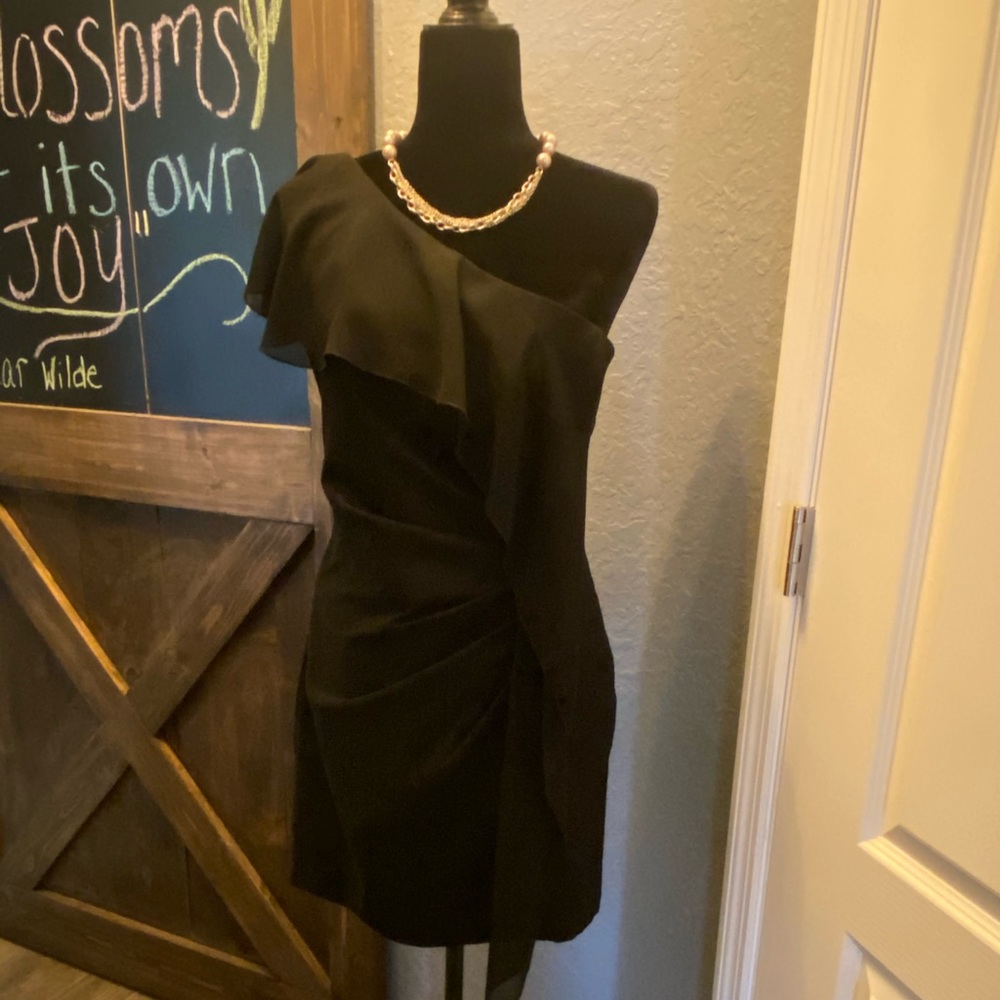 Perfect one shoulder “little black dress!”